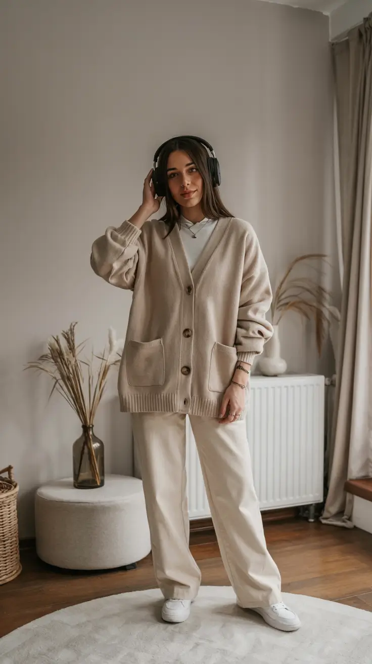 fall outfits for school 2025 Soft Beige Harmony