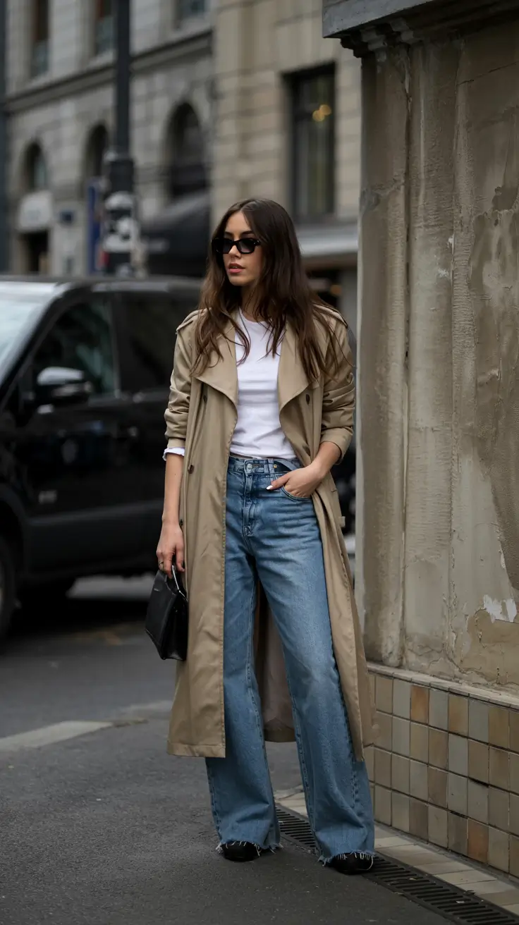 fall winter outfits ideas 2025 Classic Trench Minimalism