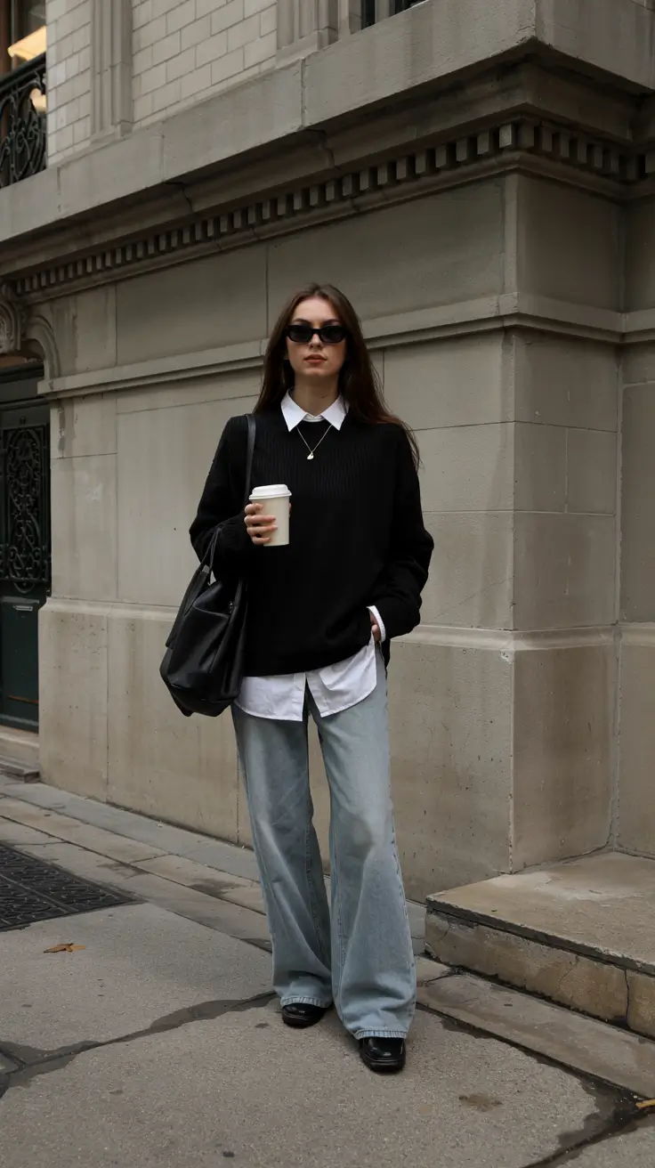fall winter outfits ideas 2025 Layered Preppy Cool