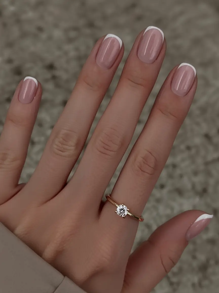 short fall nails trends 2025 Classic French Reinvented