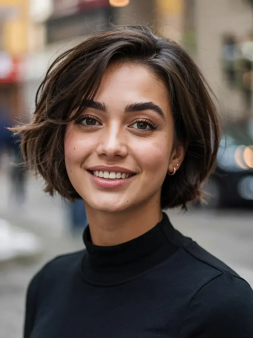 short haircut for fall 2025+The Sweet Spot Between Casual and Chic
