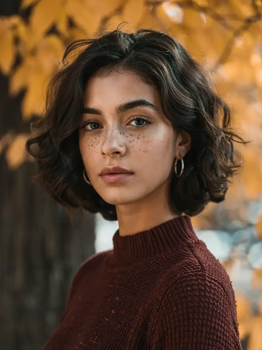 short haircut for fall 2025 Wavy Bob With Parisian Spirit