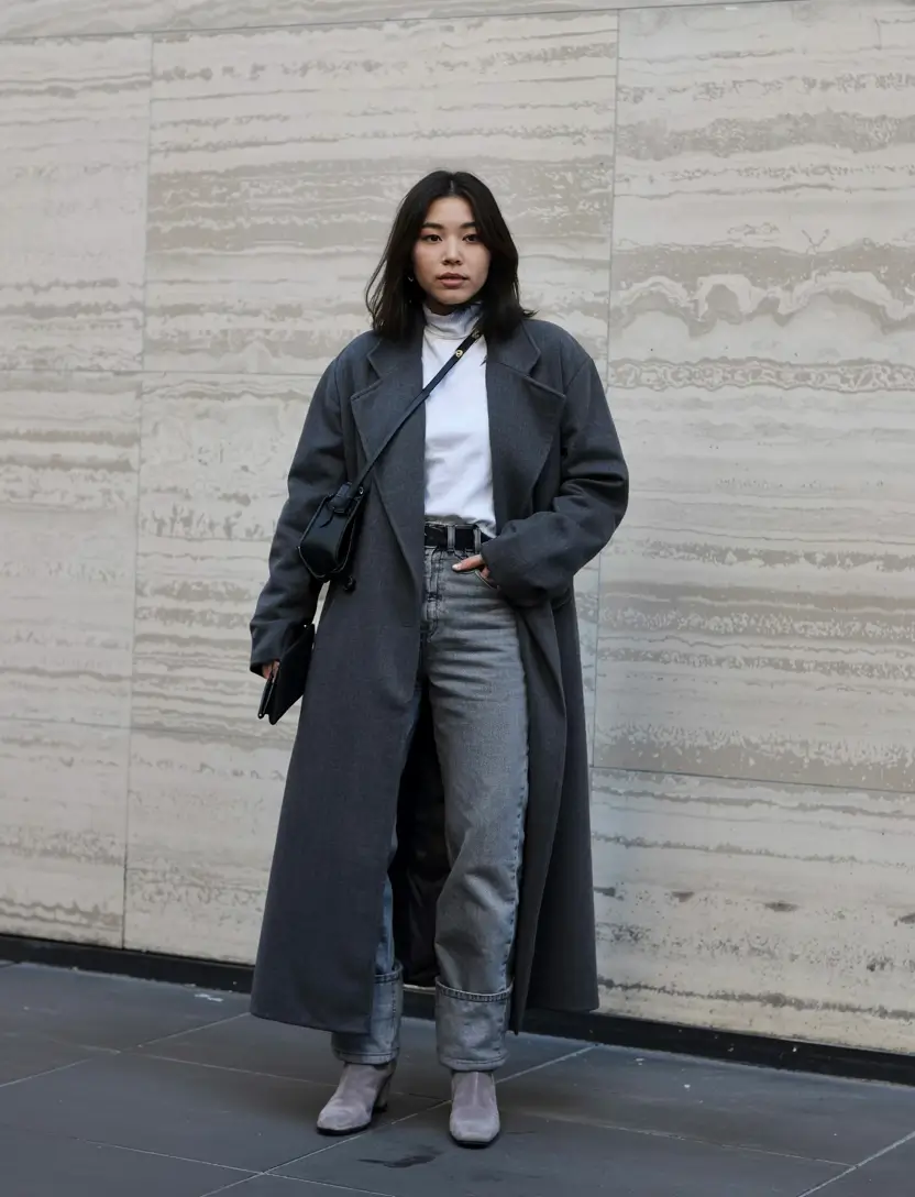 trendy nyc fall outfits - fashion ideas 2025+Charcoal Layers with Subtle Elegance