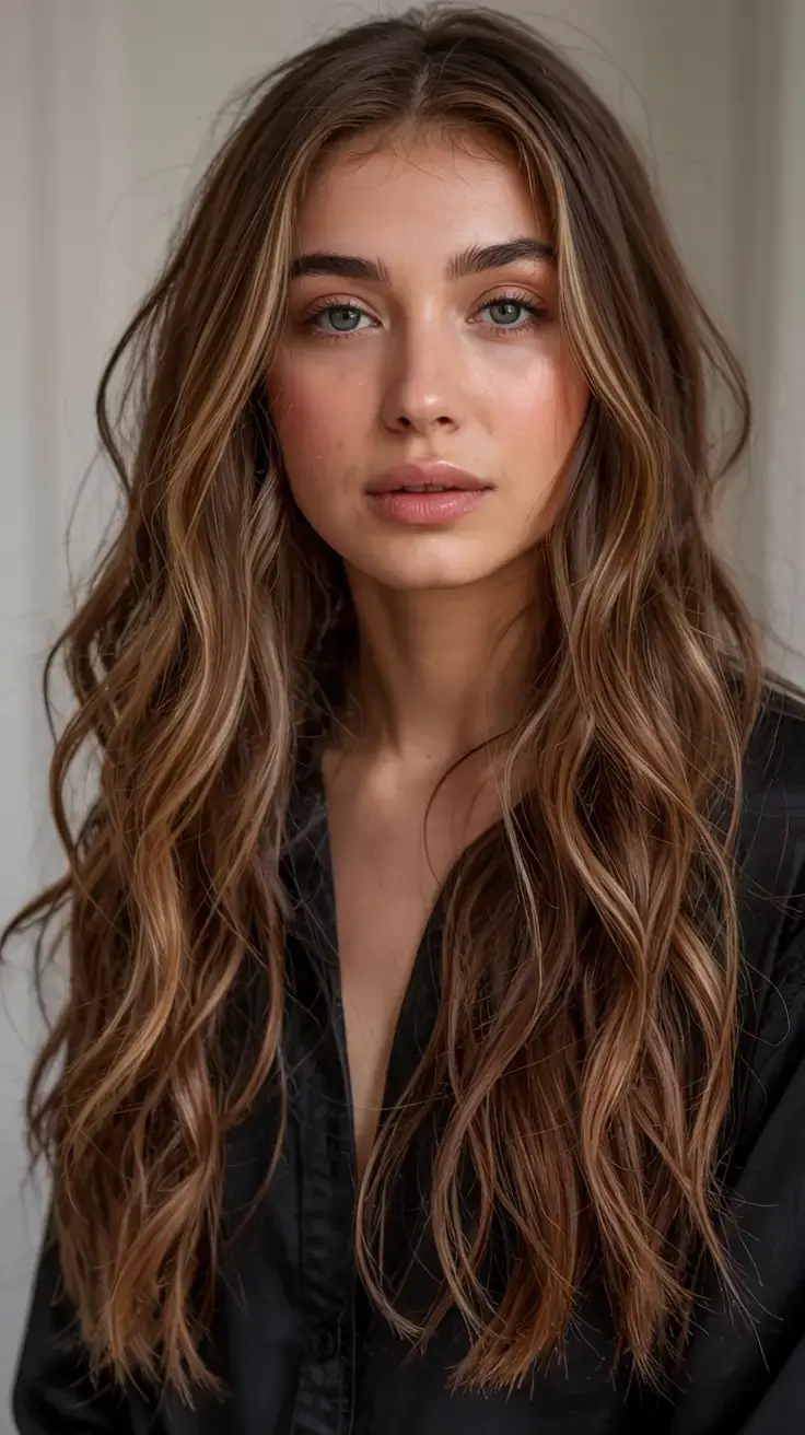 warm fall hair color ideas 2025+Honeywood Soft Waves