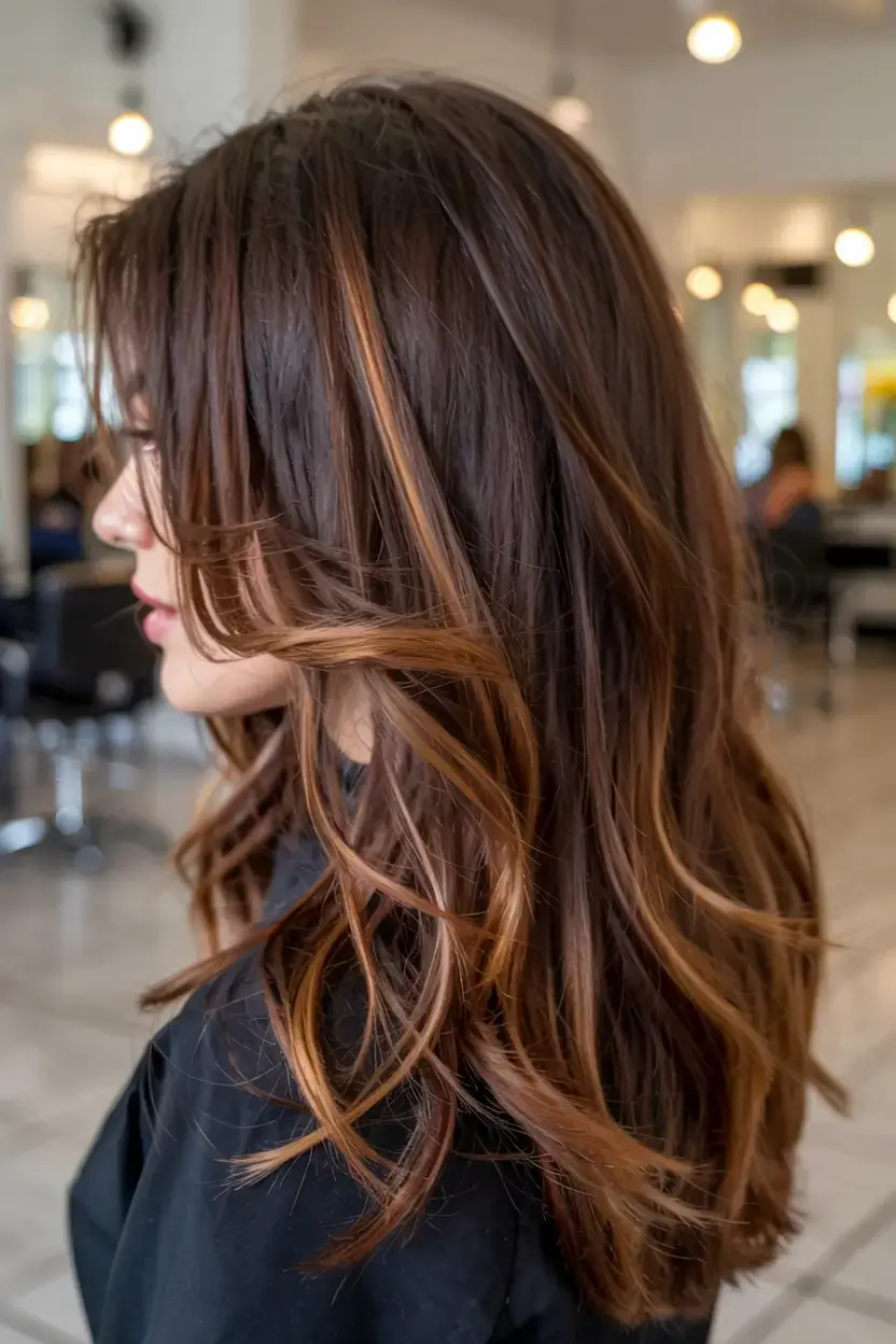 warm fall hair color ideas 2025+Copper Threadlights