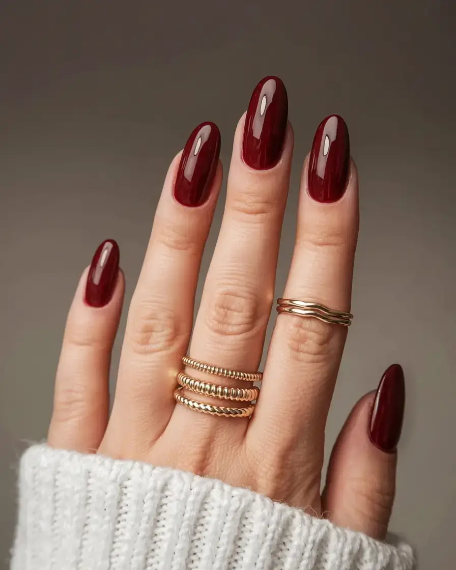 autumn nails color 2025 Velvet Cabernet