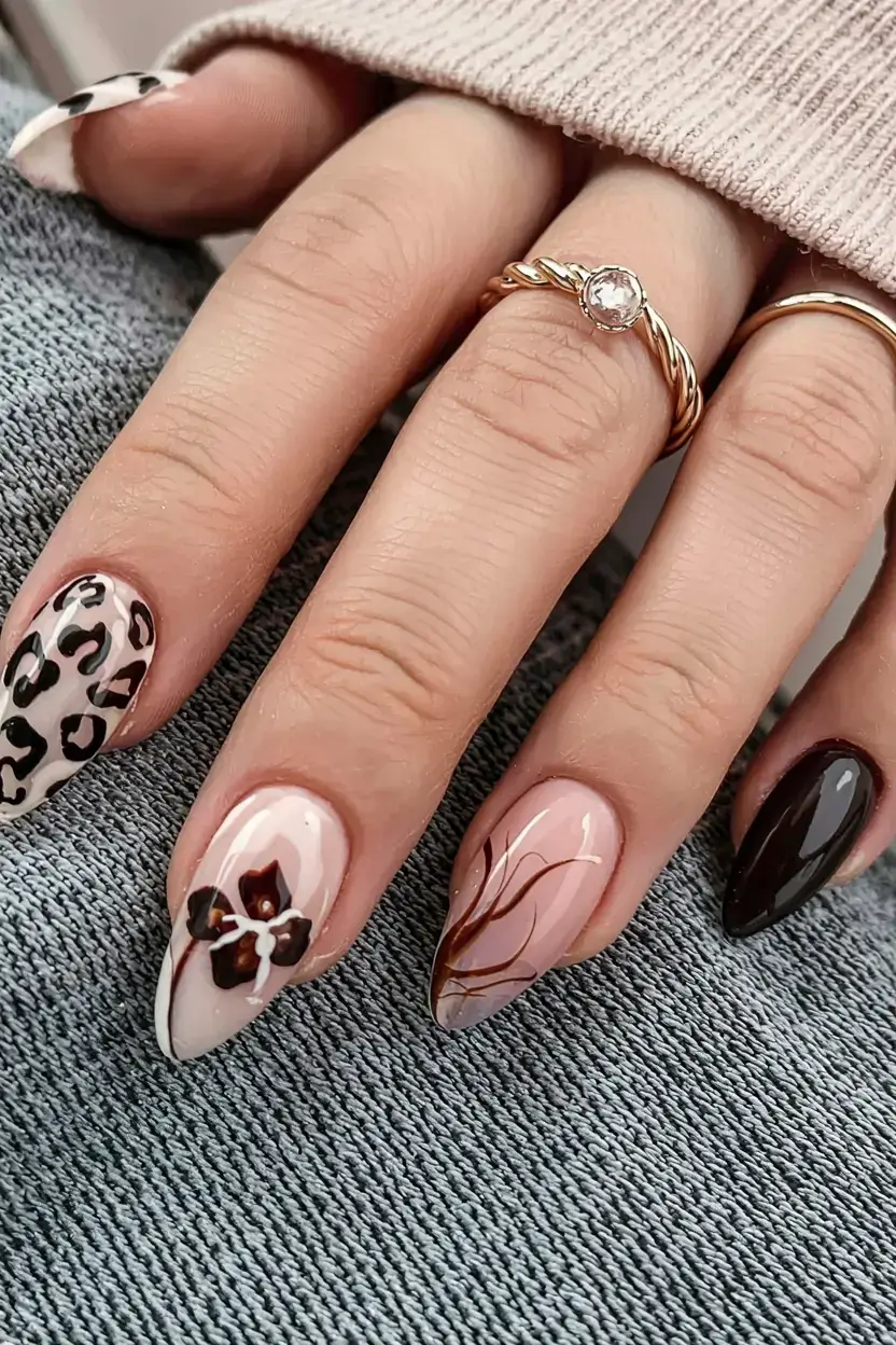 autumn nails designs 2025 Wild Autumn Mix