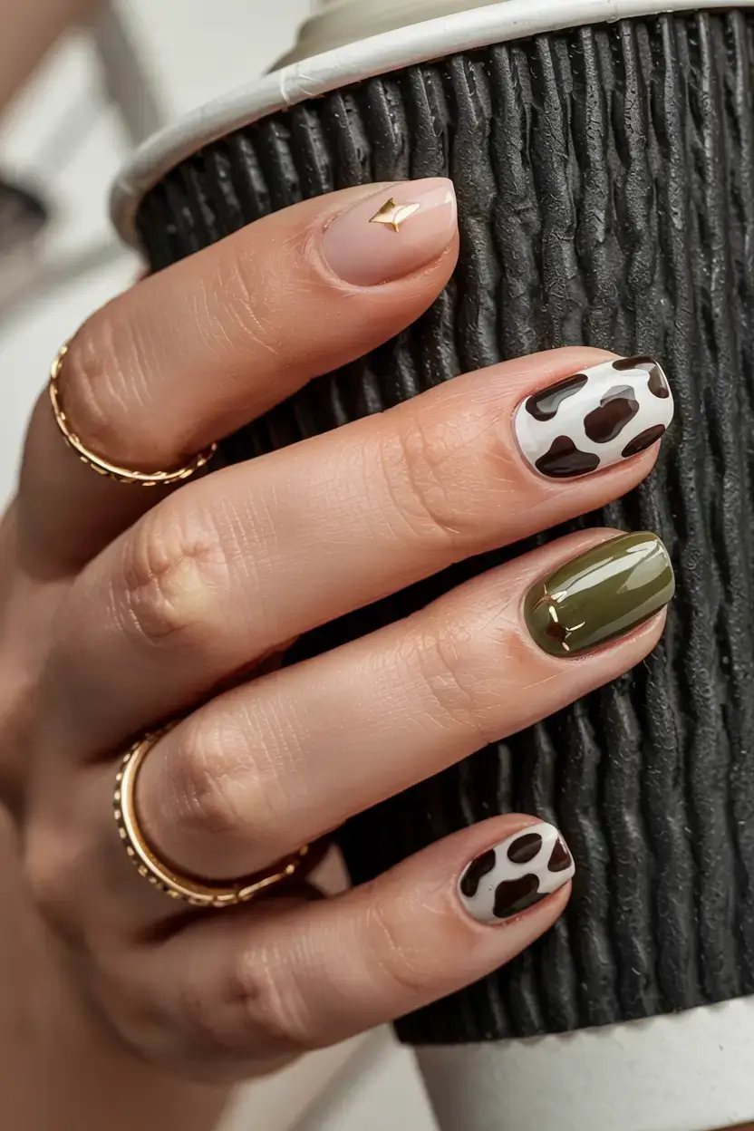 autumn nails designs 2025 Wild Olive Mix