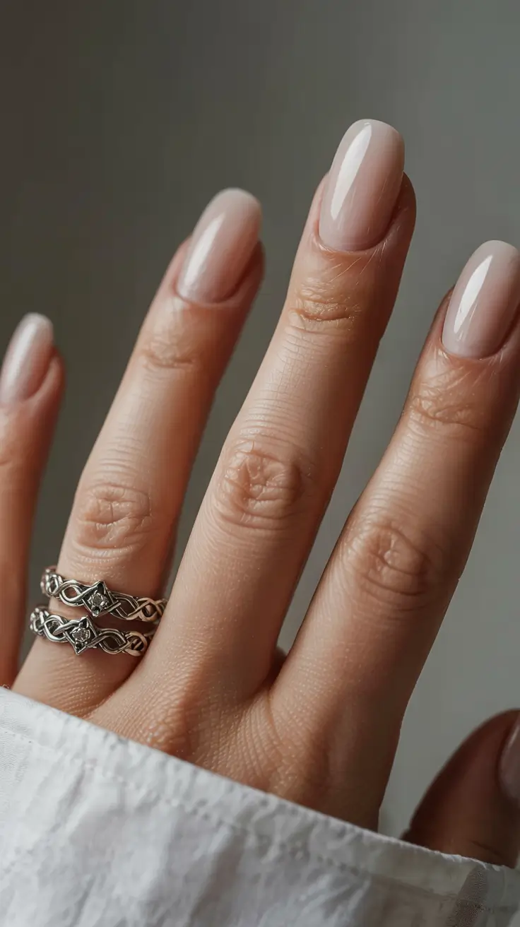 fall 2025 nail trends Sheer Nude Perfection