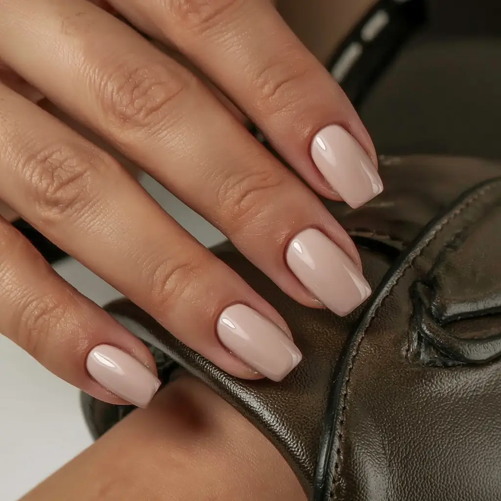 fall coffin nail ideas 2025 Porcelain Neutral