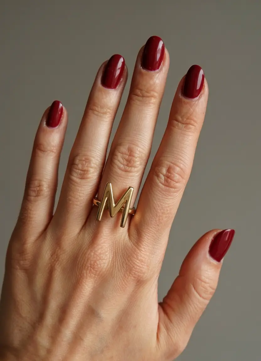 fall colors for nails 2025 Classic Ruby Allure