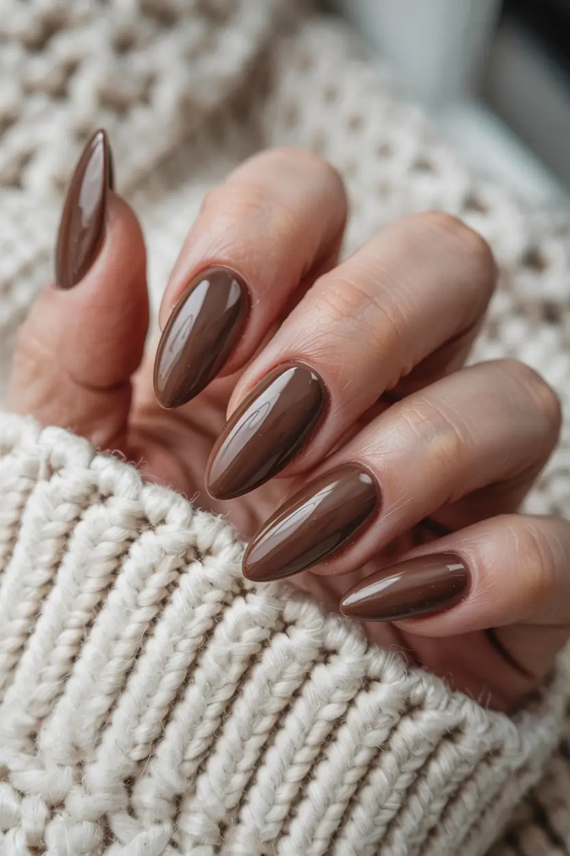 fall colors for nails 2025 Chestnut Comfort