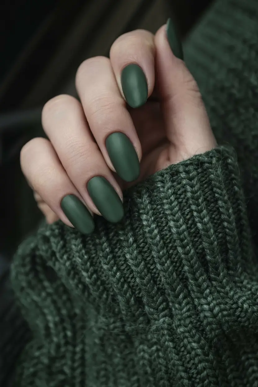 fall colors for nails 2025 Forest Matte Muse