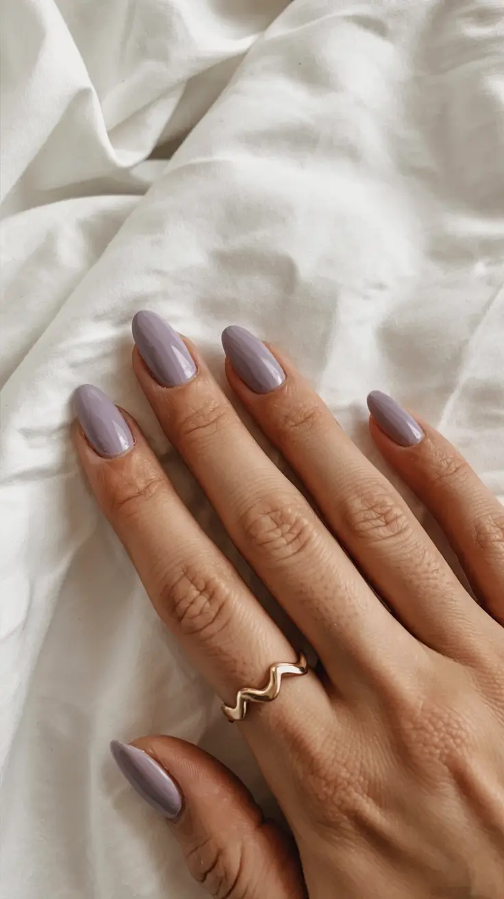 fall colors for nails 2025 Lavender Smoke