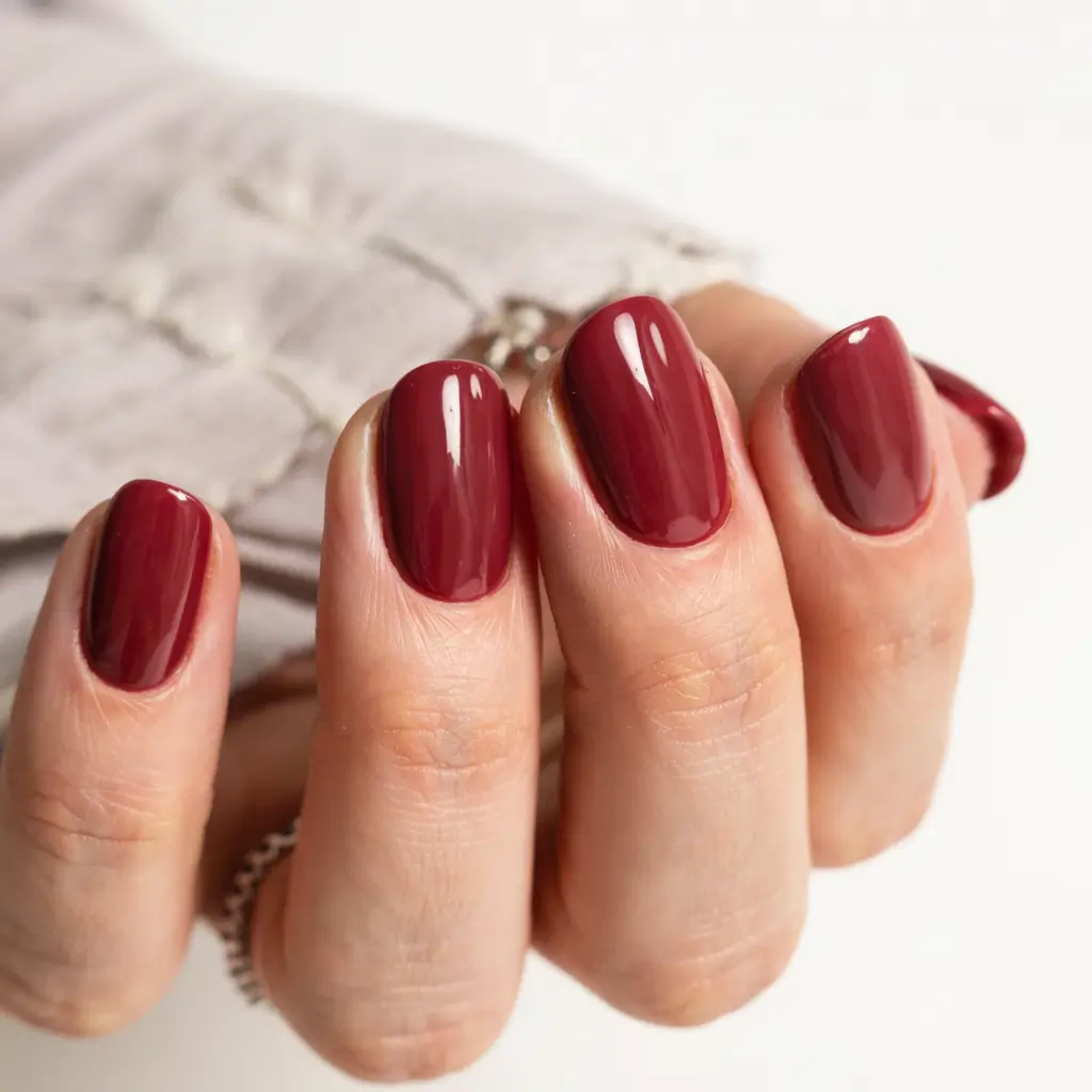 fall colors for nails 2025 Classic Merlot