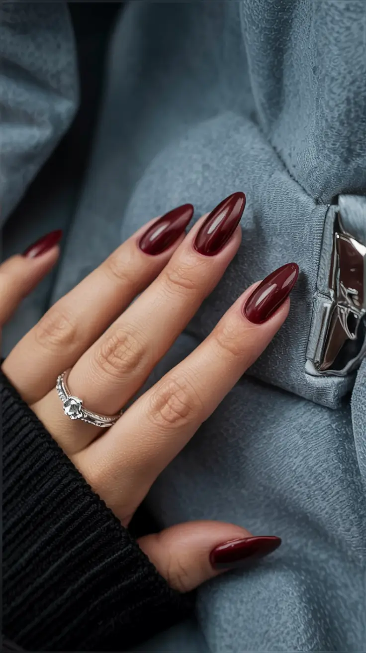 fall colors for nails 2025 Velvet Burgundy