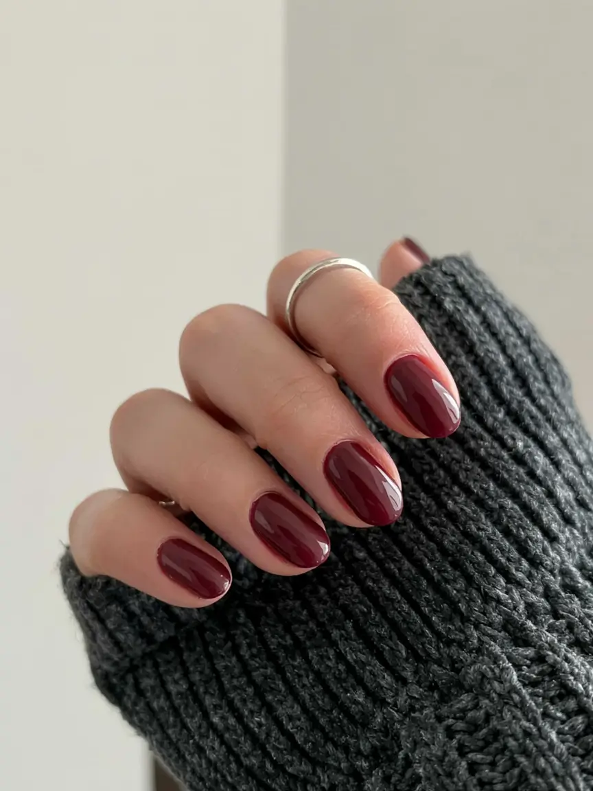 fall colors for nails 2025 Mulled Wine Glow