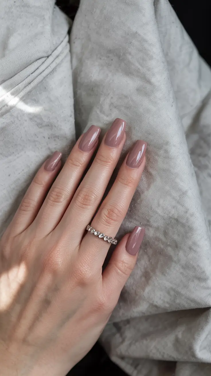 fall colors for nails 2025 Soft Taupe Sophistication