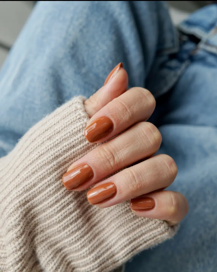 fall colors for nails 2025 Toasted Caramel Comfort
