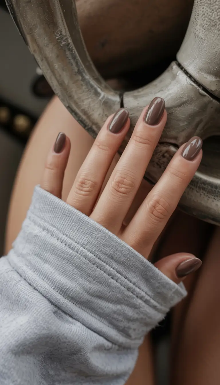 fall manicure 2025 Soft Cocoa Everyday