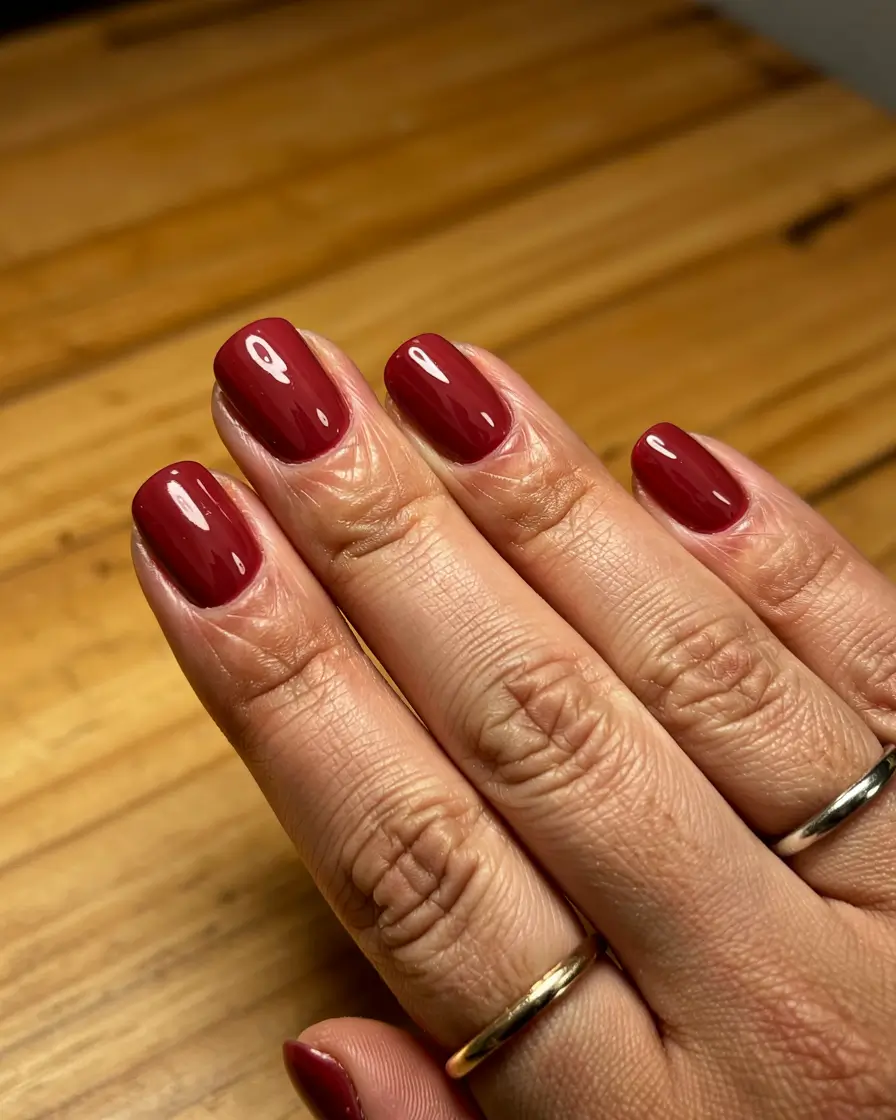 fall nail colors for dark skin 2025 Deep Wine Romance