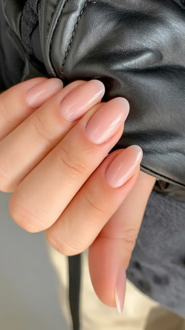 fall nail colors for fair skin 2025 Sheer Nude Veil