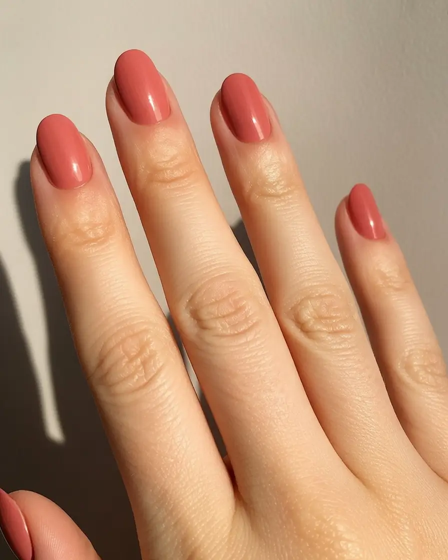 fall nail colors for fair skin 2025 Terracotta Glow