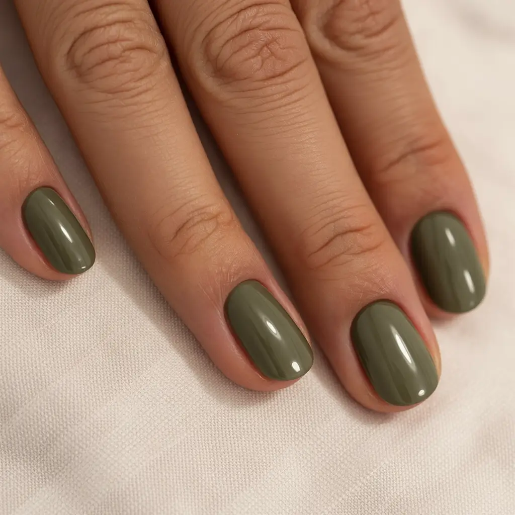 fall nail colors for fair skin 2025 Olive Grove Chic