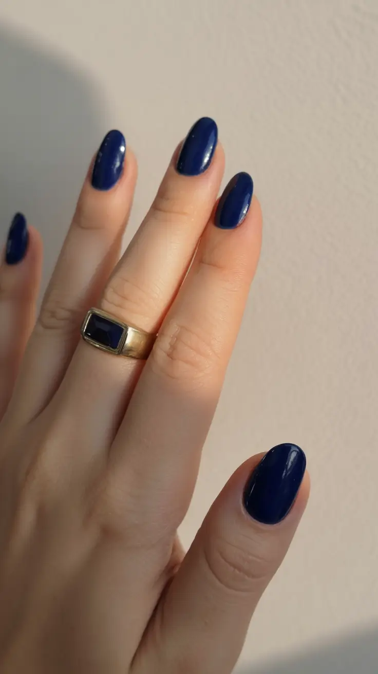 fall nail colors for fair skin 2025 Royal Midnight Blue