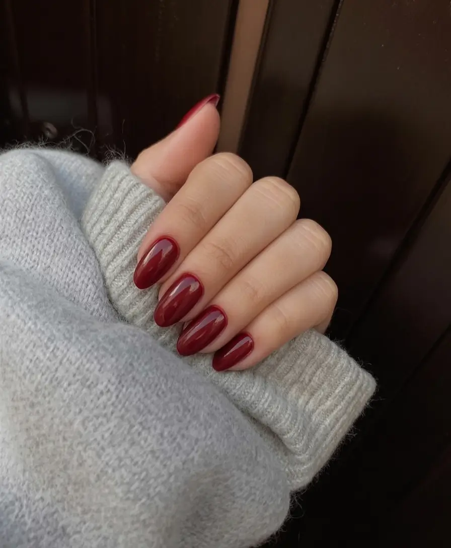 fall nail colors for fair skin 2025 Velvet Cranberry