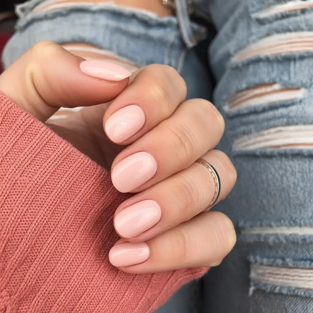 fall nail colors for fair skin 2025 Soft Ballet Blush