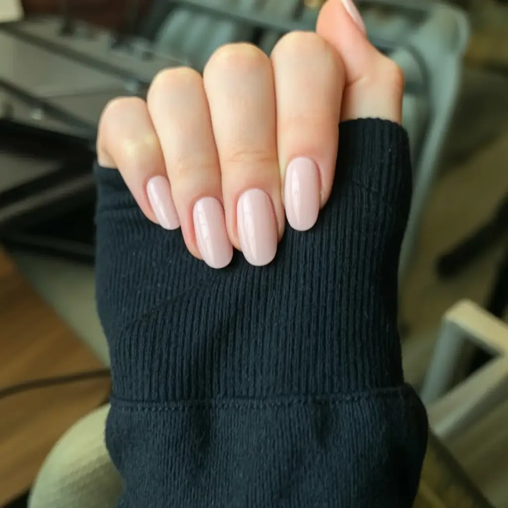 fall nail colors for fair skin 2025 Powder Petal Almond