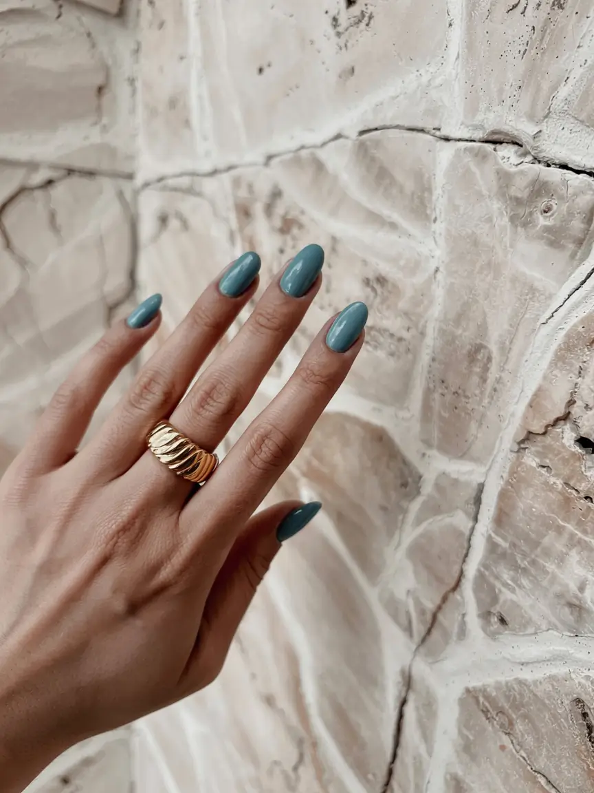 fall nail colors for medium skin 2025 Slate Jewel