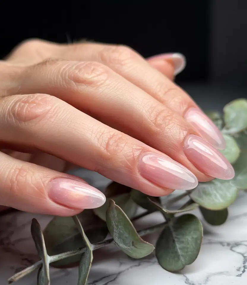 fall nail colors for medium skin 2025 Sheer Rose Glow