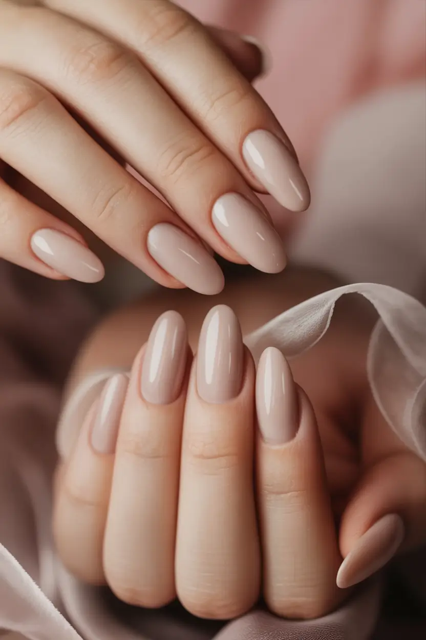 fall nail colors for medium skin 2025 Cappuccino Cream Elegance