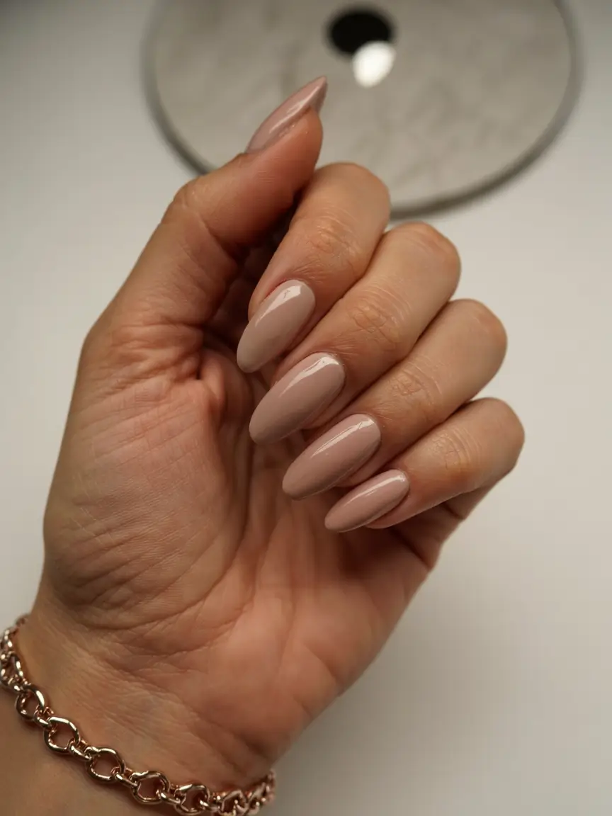 fall nail colors for medium skin 2025 Mocha Nude Allure