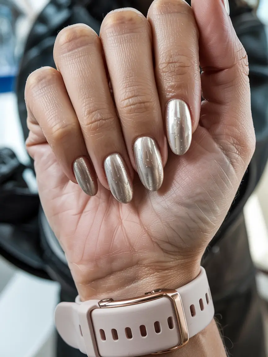 fall nail colors for medium skin 2025 Platinum Sleek