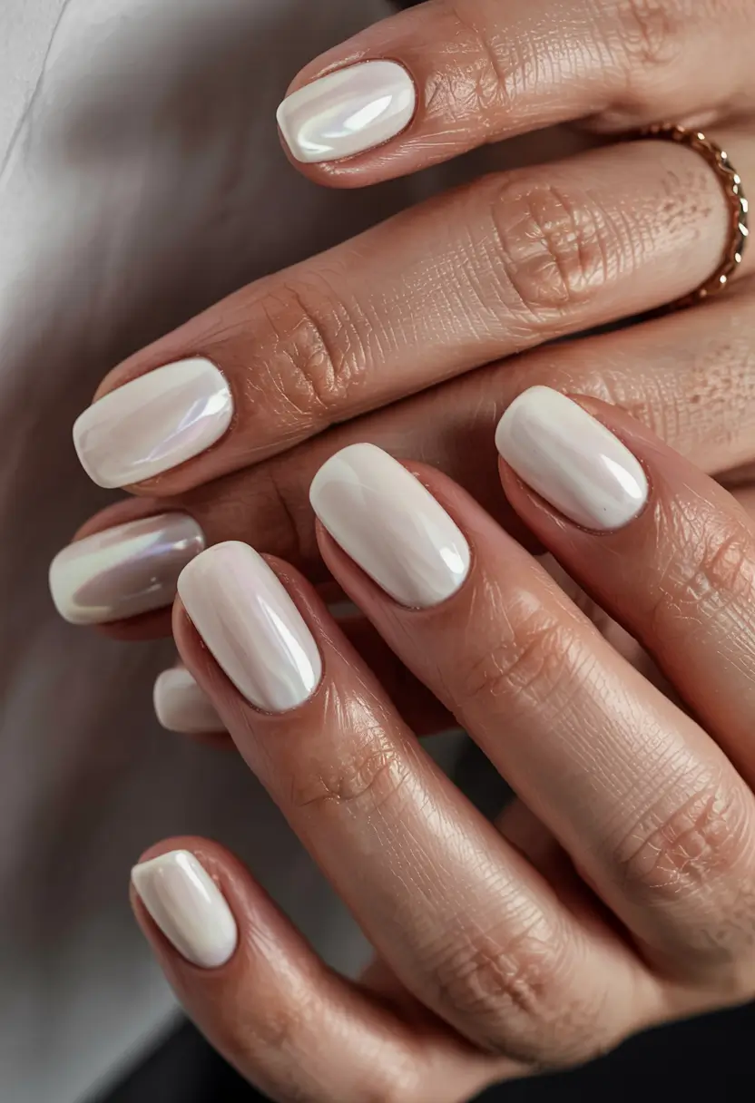 fall nail colors for medium skin 2025 Opal Sheen Elegance