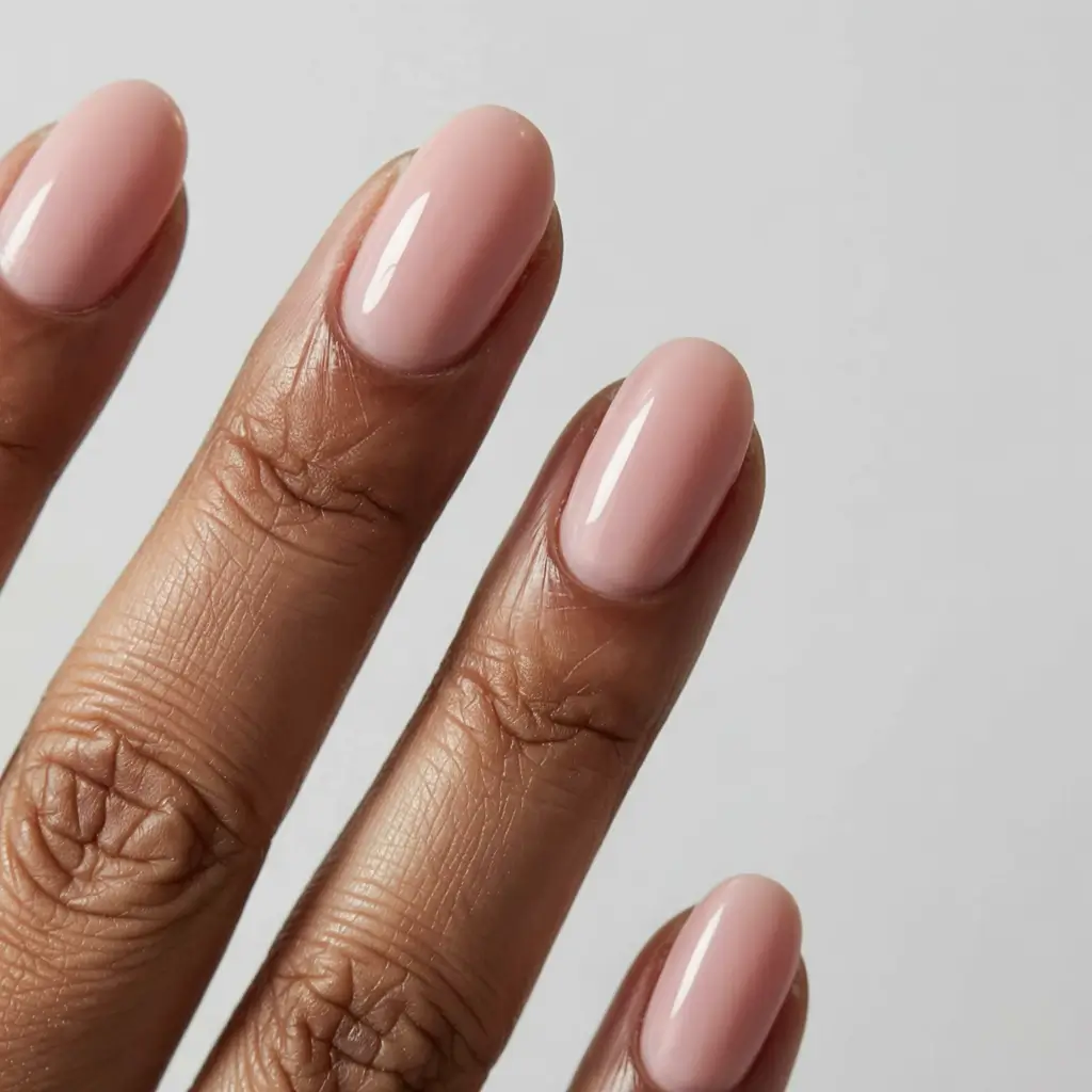 fall nail colors for medium skin 2025 Soft Pink Glow
