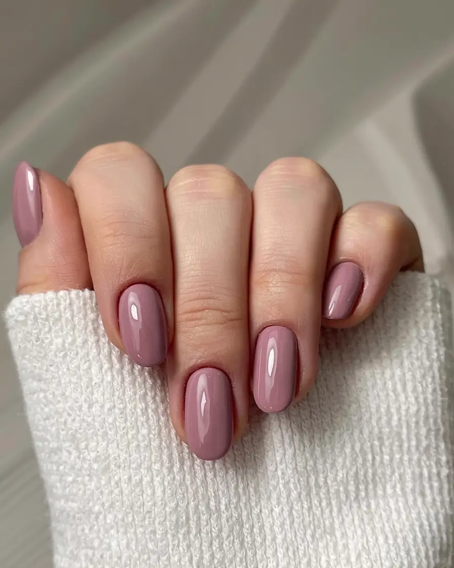 fall nail colors for medium skin 2025 Mauve Cashmere Comfort