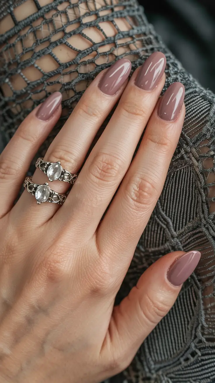fall nails 2025 color trends Mauve Moiré Allure