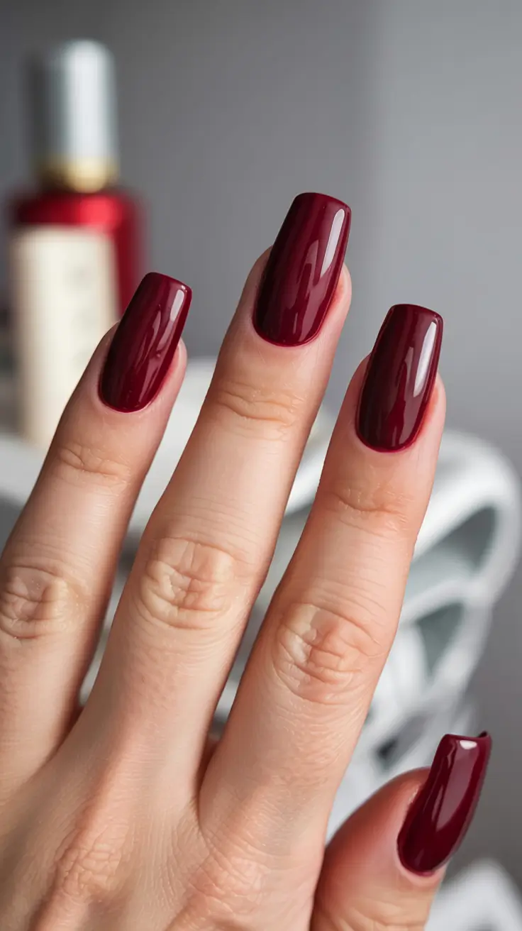 fall nails 2025 color trends Cabernet Coffin Drama