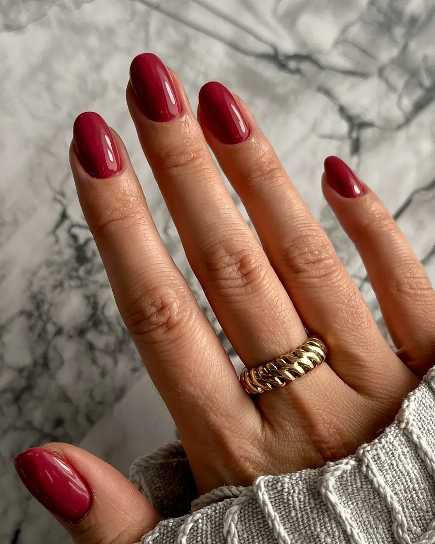 fall nails 2025 color trends Berry Almond Shine