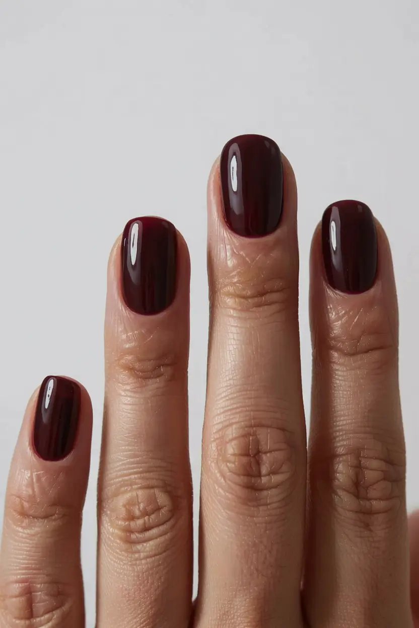 fall nails 2025 color trends Wine-Soaked Minimalism
