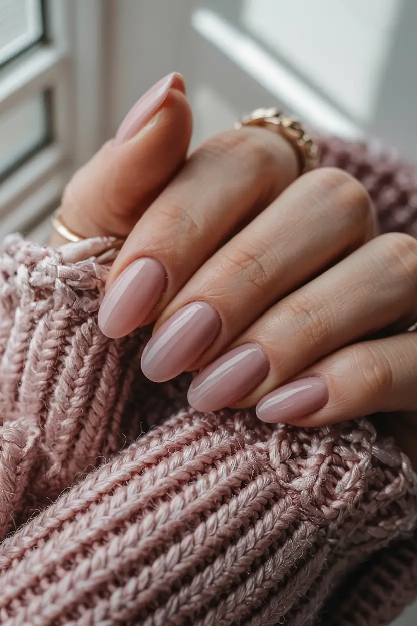 fall nails 2025 color trends Soft Pink Cashmere