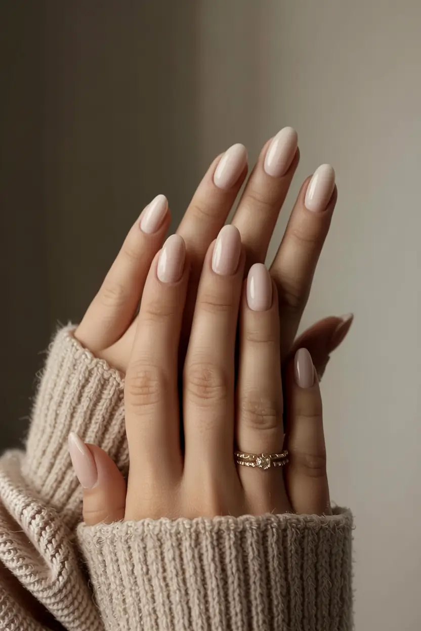 fall nails 2025 color trends Milky Porcelain Neutrals