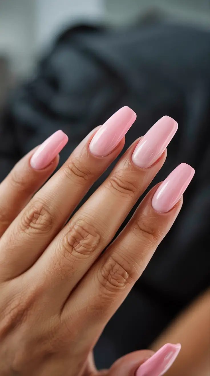 fall pink nail colors ideas 2025 Cotton Candy Chic
