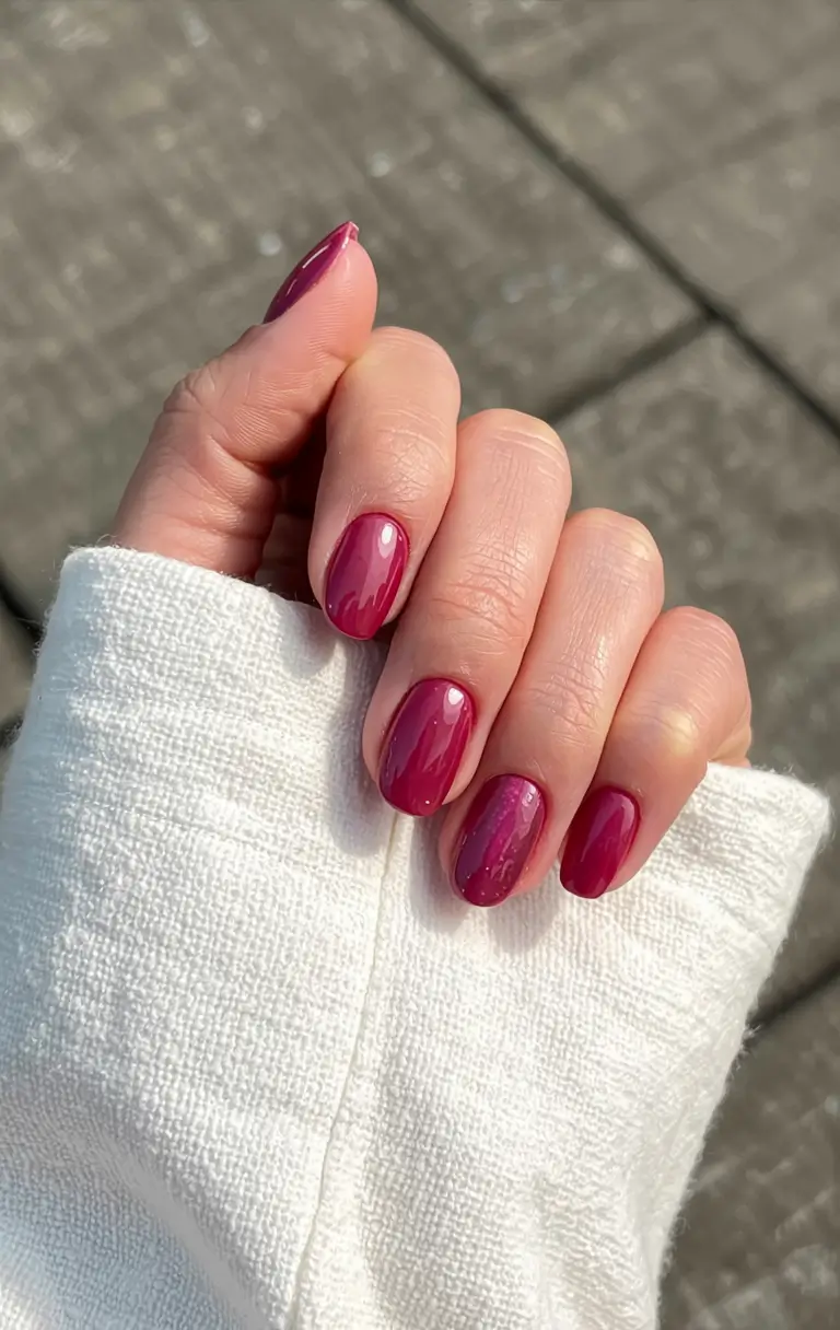 fall pink nail colors ideas 2025 Berry Burst Charm