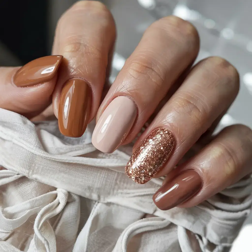 fall season nails ideas 2025 Maple Spice & All Things Nice