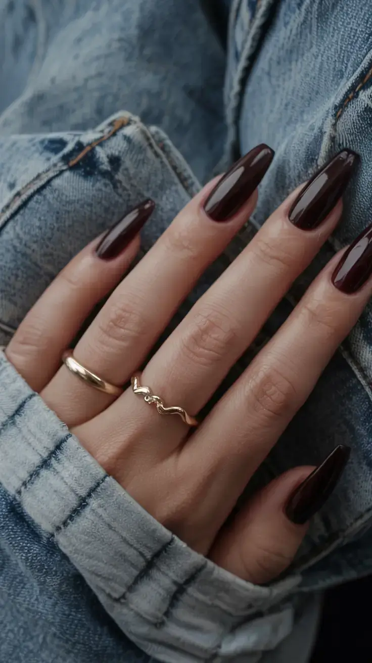 fall season nails ideas 2025 Cabernet Gloss